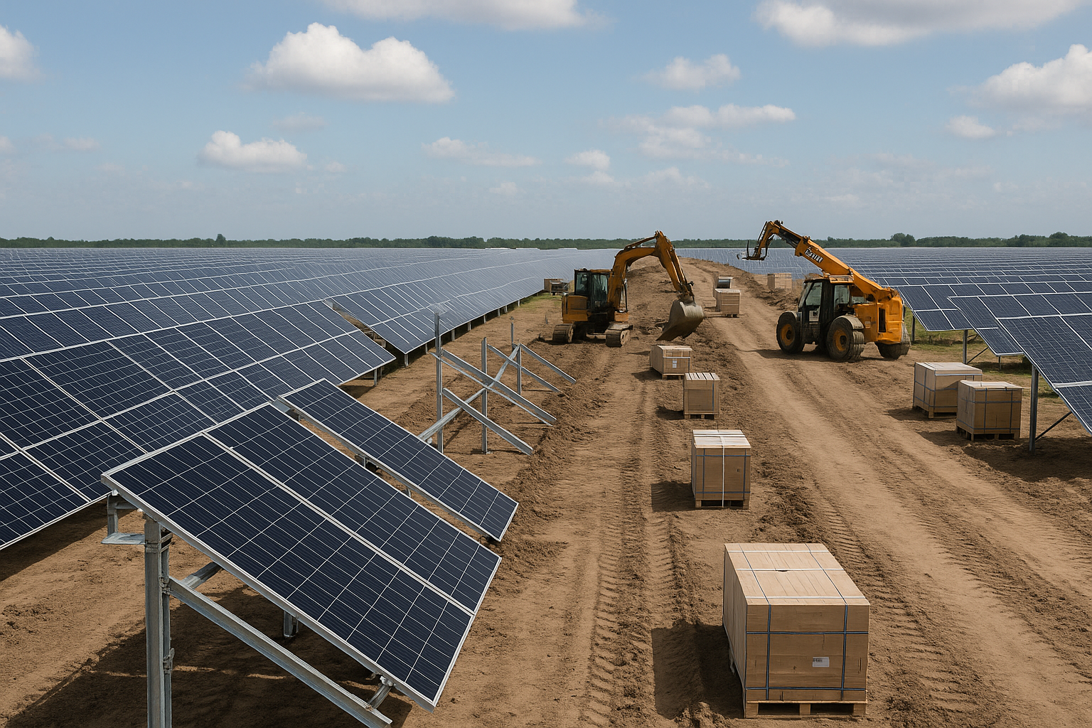 Solar Project under construction