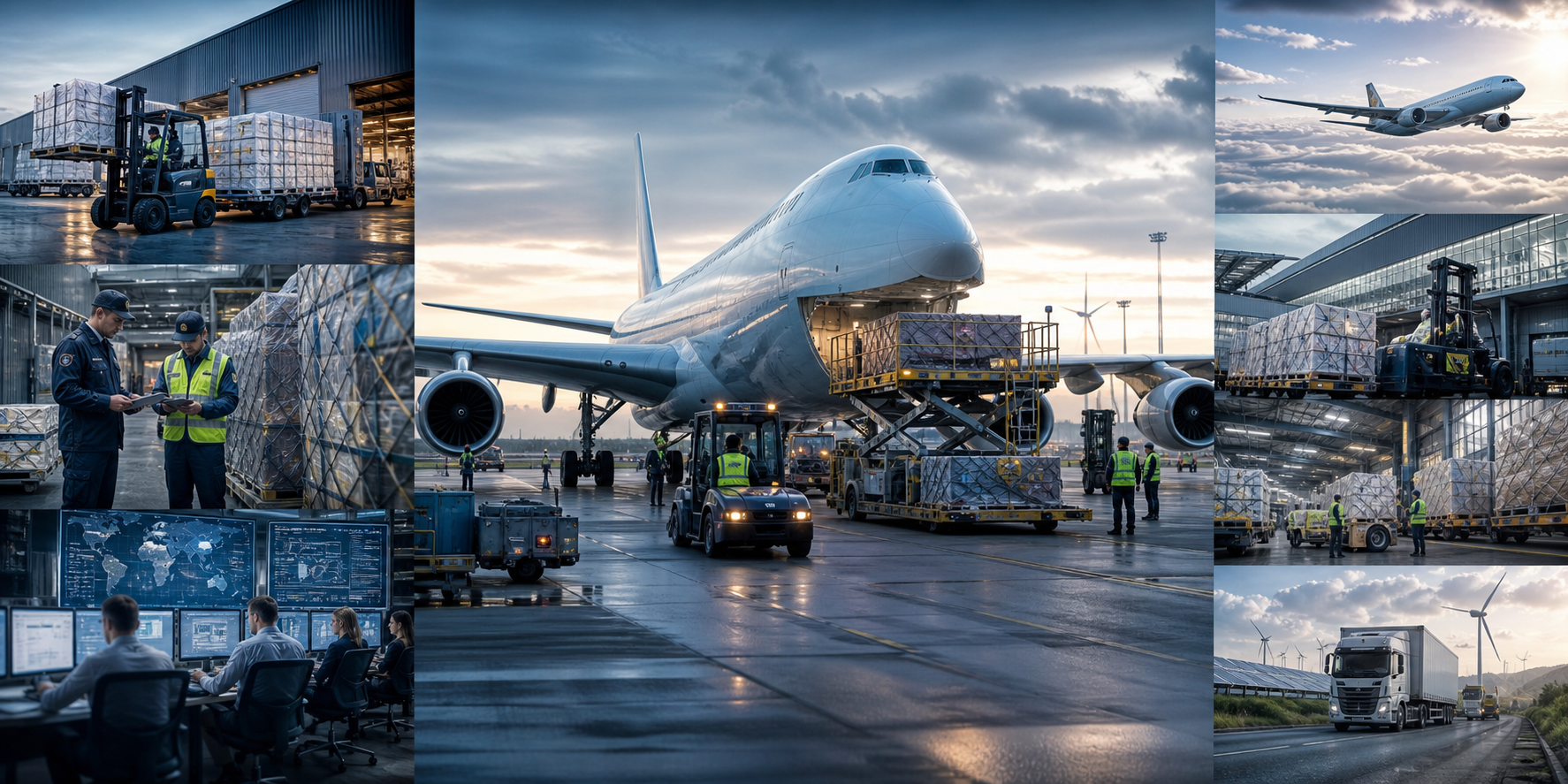 Cinematic Air Freight Logistics for Renewable Energy Projects