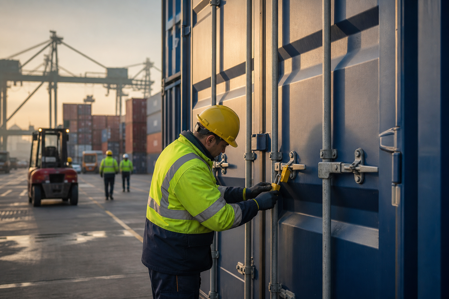 Full Container Load Sealed at Port Terminal