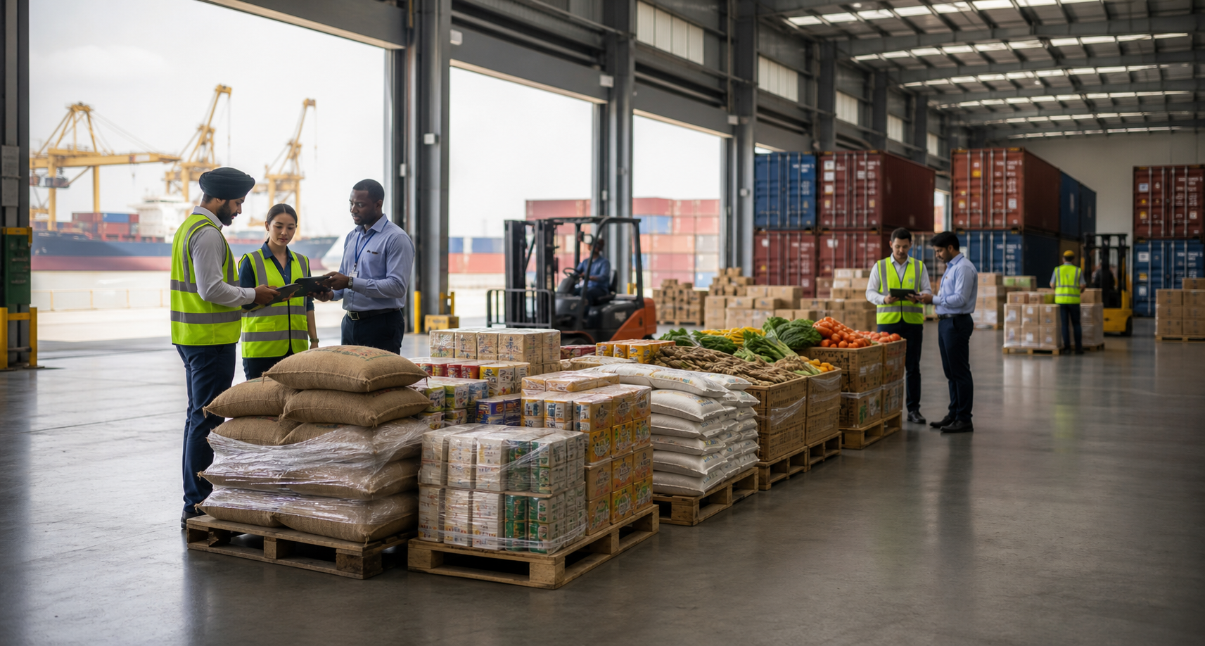 Global Food Supply Chain in Modern Warehouse
