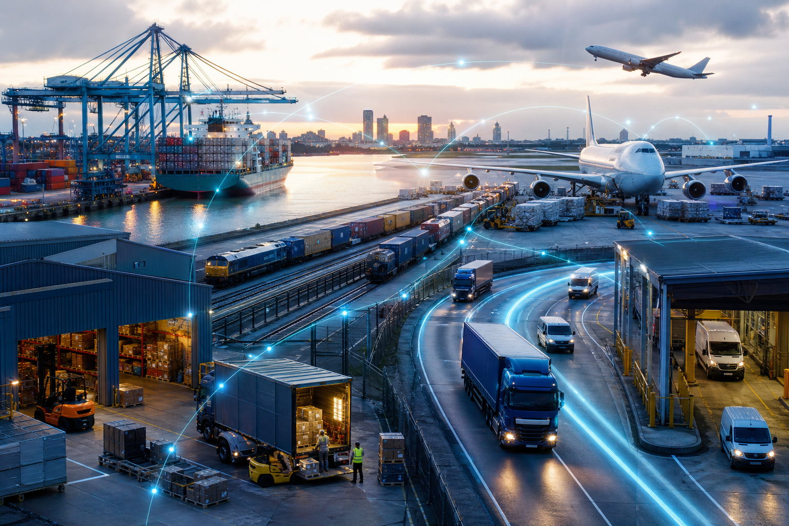 Global Freight Logistics Network with Integrated Transport Systems Global Freight Logistics Network with Integrated Transport Systems