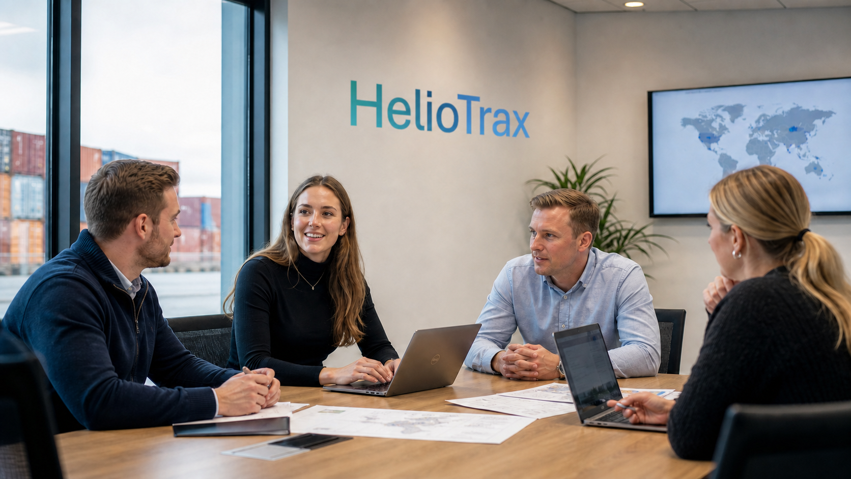 HelioTrax Team Meeting in Modern UK Office-1 HelioTrax Team Meeting in Modern UK Office-1