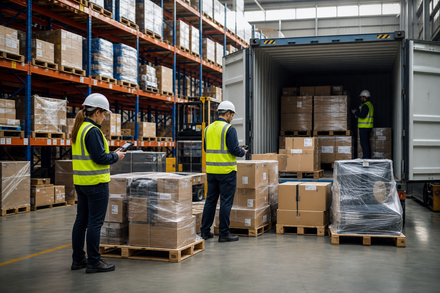 Shared Container Logistics Scene