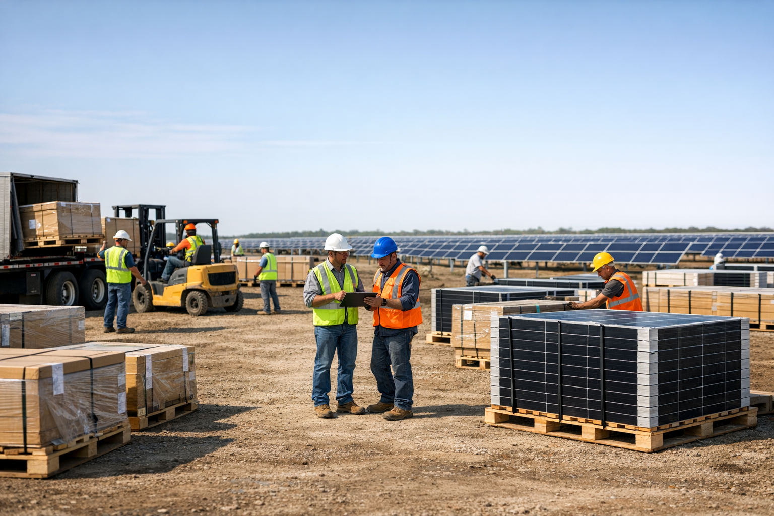 Solar Farm Construction Site-1