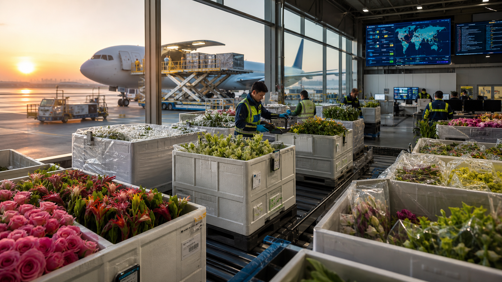 Specialist Horticultural Logistics at Airport Cargo Terminal Specialist Horticultural Logistics at Airport Cargo Terminal